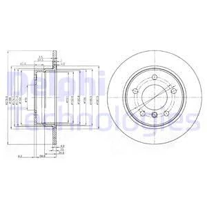 Гальмівний диск, Delphi BG3948C