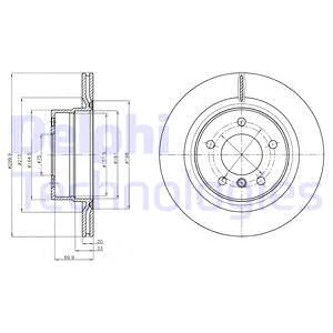 Гальмівний диск, Delphi BG4293C