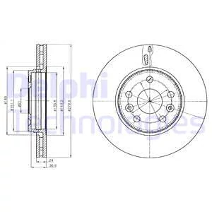 Гальмівний диск, Delphi BG4317C