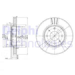 Гальмівний диск, Delphi BG3501C