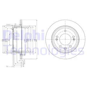 Гальмівний диск, Delphi BG4082C