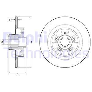 Гальмівний диск, Delphi BG9133RS