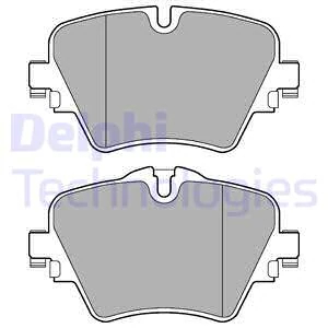 Комплект гальмівних накладок, дискове гальмо, Delphi LP3182