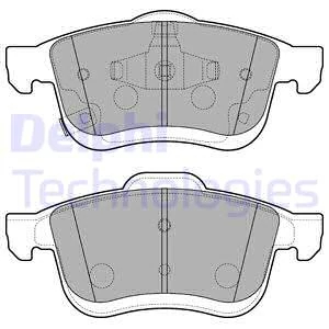 Комплект гальмівних накладок, дискове гальмо, Delphi LP3220