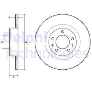 Гальмівний диск, Delphi BG4748C