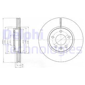 Гальмівний диск, Delphi BG4278C