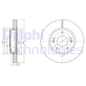 Гальмівний диск, Delphi BG4281C