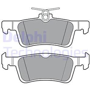 Комплект гальмівних накладок, дискове гальмо, Delphi LP3369