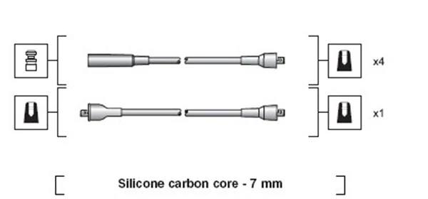Комплект проводів високої напруги, Magneti Marelli 941318111024