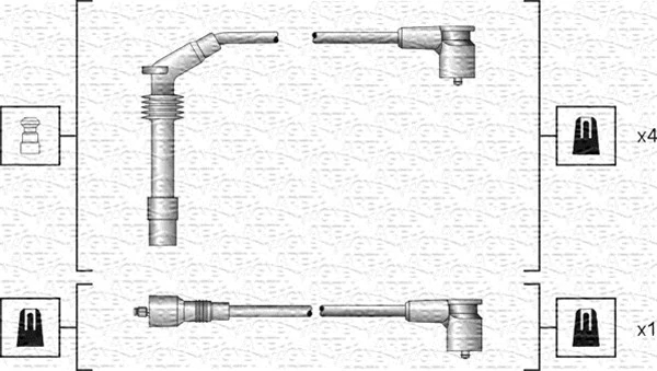 Комплект проводів високої напруги, Magneti Marelli 941318111140