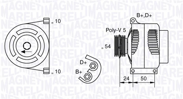 Генератор, Magneti Marelli 063377027010