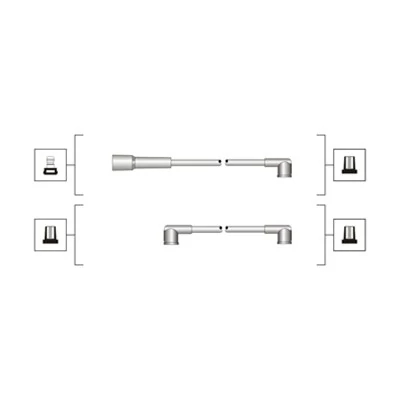 Комплект проводів високої напруги, SKODA FELICIA, Magneti Marelli 941319170060